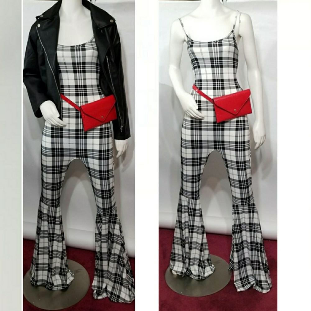 Plaid Jumpsuit